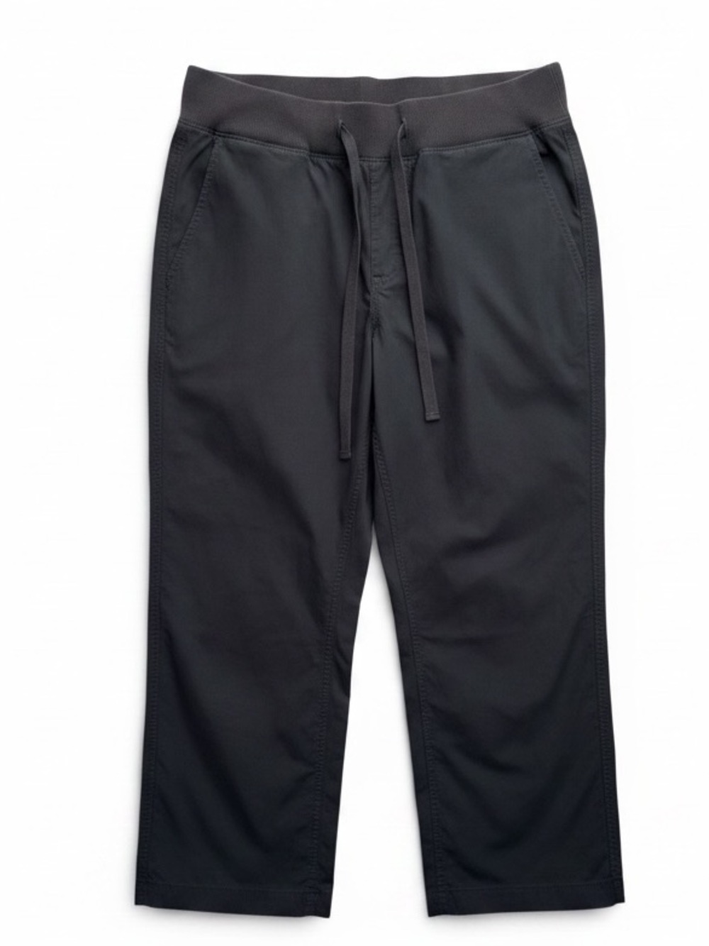 The North Face Black Crop Pants Women’s Large L Elastic Waist Drawstring Outdoor